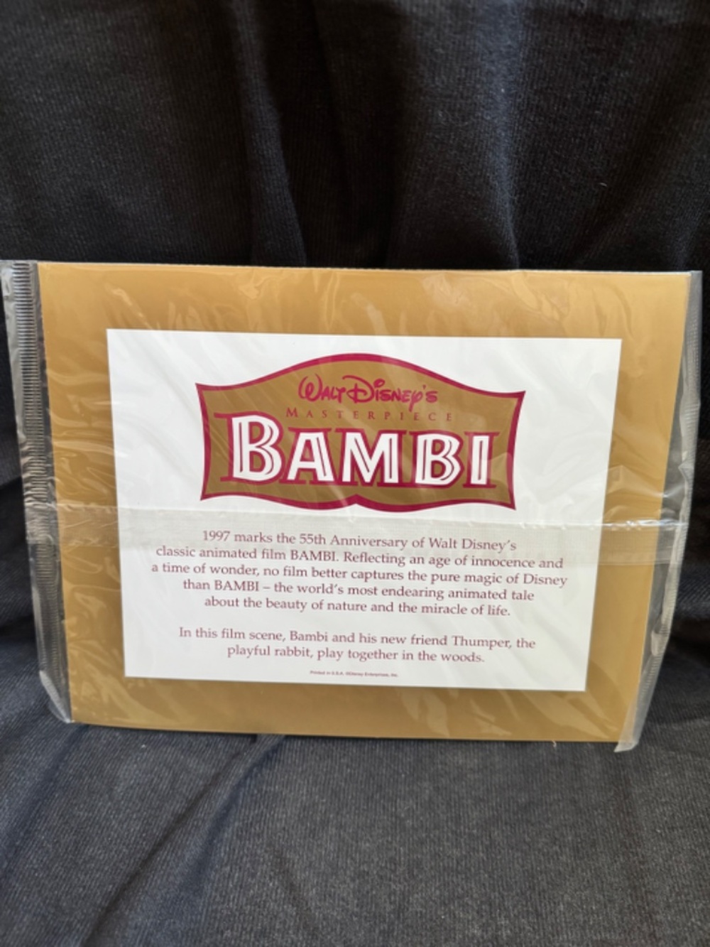Walt Disney’s Bambi 55th Anniversary Sealed Lithograph Babmi 1997 8x10 Print - Picture 3 of 6